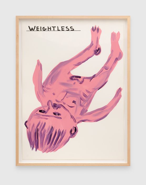 Untitled Weightless by David Shrigley contemporary artwork Works on Paper
