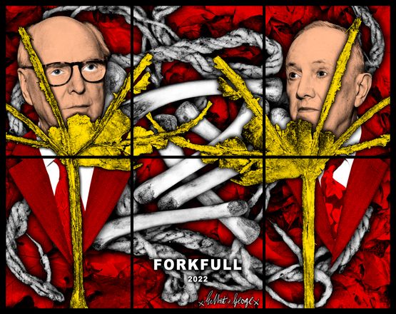 FORKFULL by Gilbert  George contemporary artwork Painting