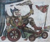 Prometheus Get Fire by Heri Dono contemporary artwork painting