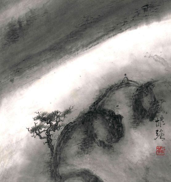 Meditate in Songling by Kan Tai Keung contemporary artwork Works on Paper