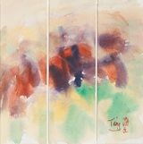 Untitled No. 6 Triptych by TAng Haywen contemporary artwork works on paper