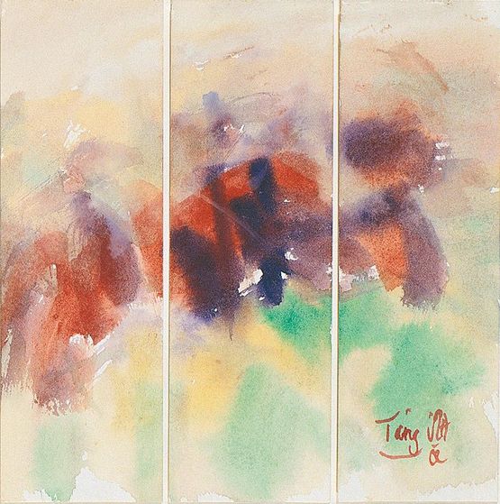 Untitled No. 6 Triptych by TAng Haywen contemporary artwork Works on Paper