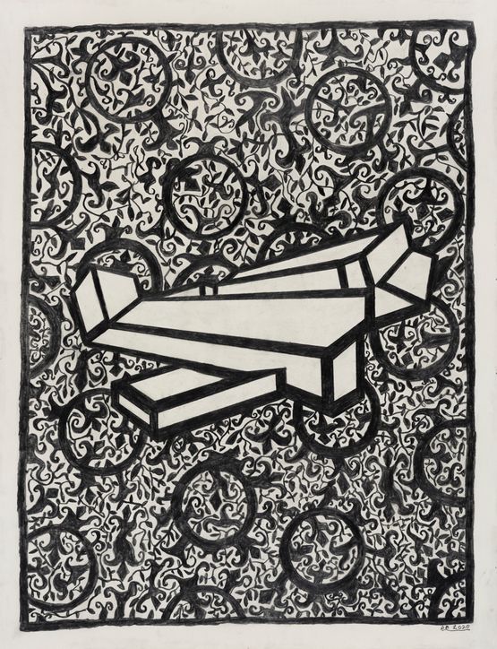 Intrude by Derek Boshier contemporary artwork Works on Paper
