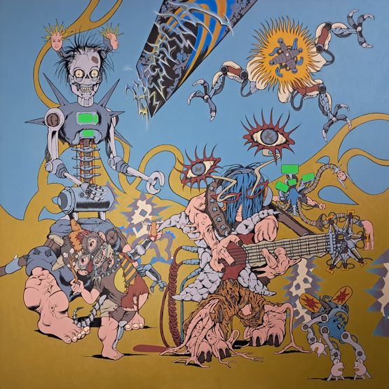 Equaland-United of Hybird Souls_Panel 5 by Dwiky Ka contemporary artwork Painting