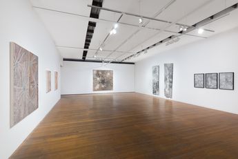 Contemporary art exhibition Nyapanyapa Yunupiu Journey of the Stars at Roslyn Oxley9 Gallery Sydney Australia