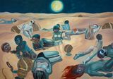 Rehearsing death by Ndidi Emefiele contemporary artwork painting