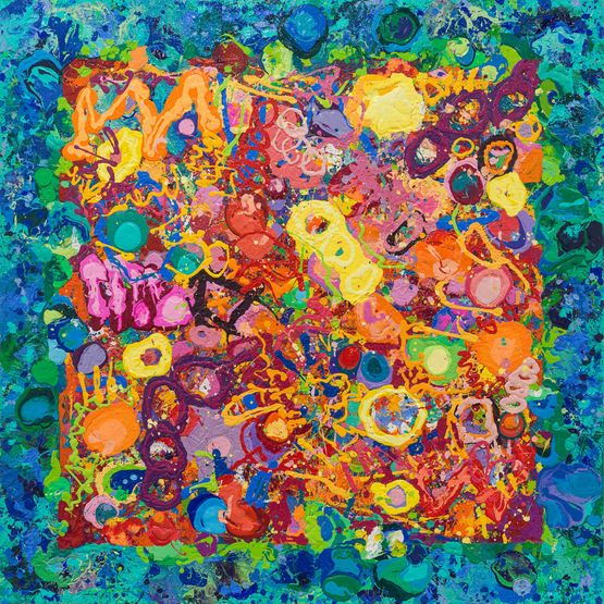 Trial No. 171 - Who Am I and What is Art II by Mouteea Murad contemporary artwork Painting