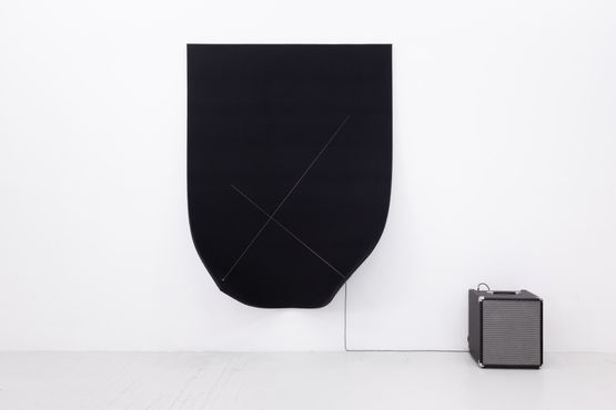 Work on Felt Variation 25 Black by Naama Tsabar contemporary artwork Sculpture