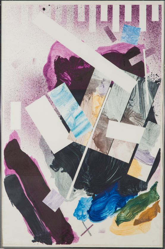 Plum Nellie Vertical Hold by Robert Reed contemporary artwork Print