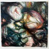 Eve in the jungle by Inannis Fischer contemporary artwork painting works on paper