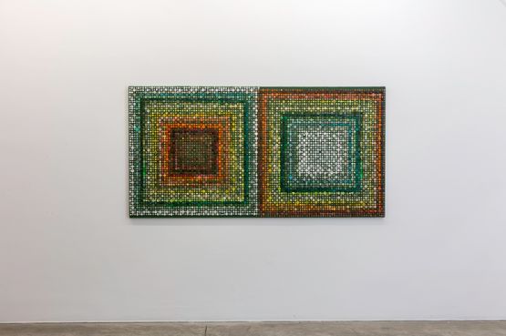 Espirais cromaticas VI by Jose Patricio contemporary artwork Mixed Media