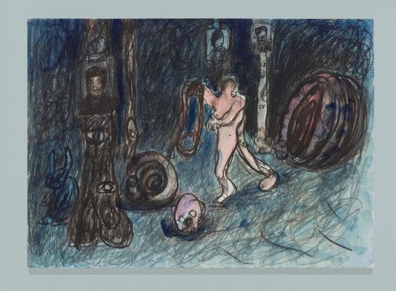 Snake Hunting by Qiu Xiaofei contemporary artwork Works on Paper