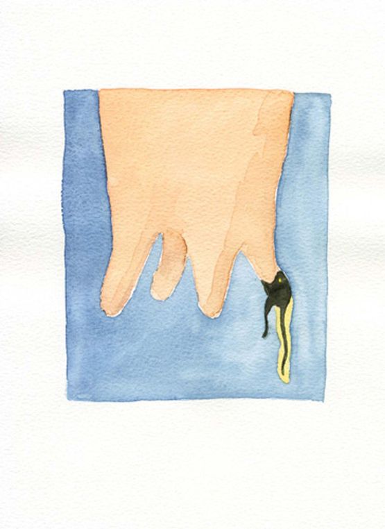Sucking Tadpole 2 by Klega contemporary artwork Painting