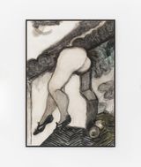 Near to dark black by Guglielmo Castelli contemporary artwork drawing