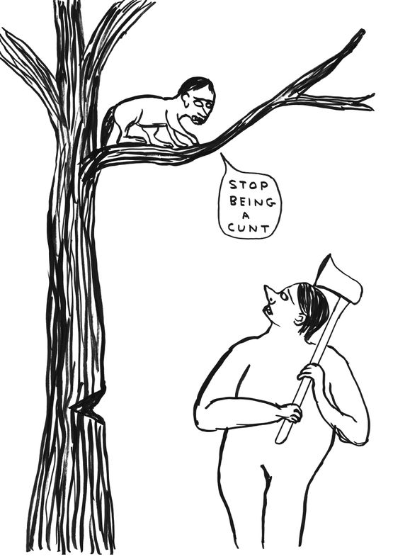 Untitled Stop Being a Cunt by David Shrigley contemporary artwork Works on Paper