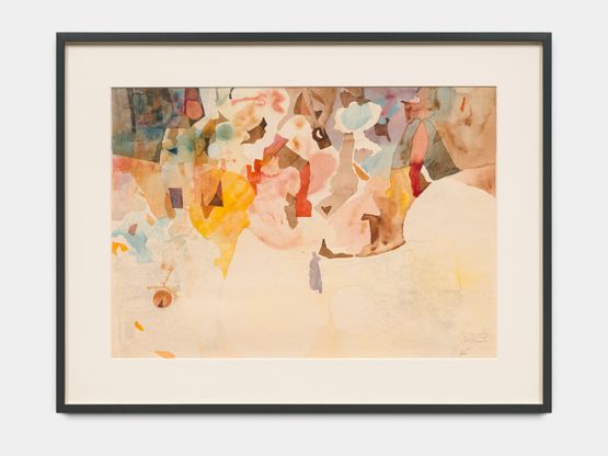 Coborarea norilor by Octav Grigorescu contemporary artwork Works on Paper