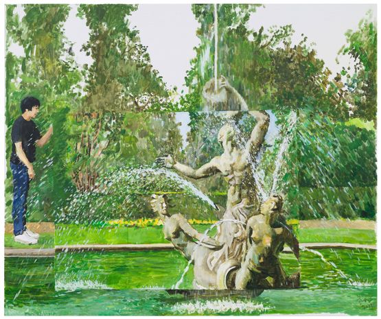 Spray Fountain by Zhu Jia contemporary artwork Painting