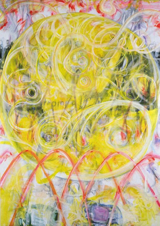 Coronal Holes and the Sunny Eyes of Women by Jutta Koether contemporary artwork Painting