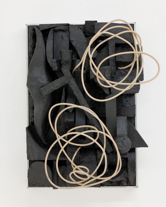 Composition in Wood and Steel 4 by Douglas Rieger contemporary artwork Painting
