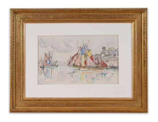 Concarneau by Paul Signac contemporary artwork Works on Paper