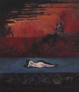 Red Cloud by Wang Zhongjie contemporary artwork painting