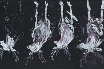 Contemporary art exhibition Georg Baselitz The Painter in His Bed at Gagosian 555 West 24th Street New York United States