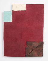 Untitled dark red by Louise Gresswell contemporary artwork painting drawing