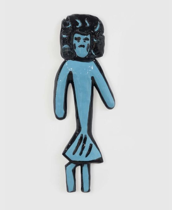 Grumpy Girl by Rose Wylie contemporary artwork Sculpture