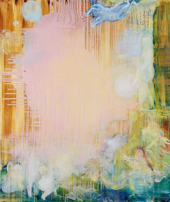 High Key Worship after Titian by Adrienne Gaha contemporary artwork Painting