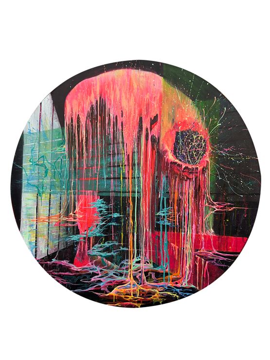 Firework by Chi Peng contemporary artwork Painting