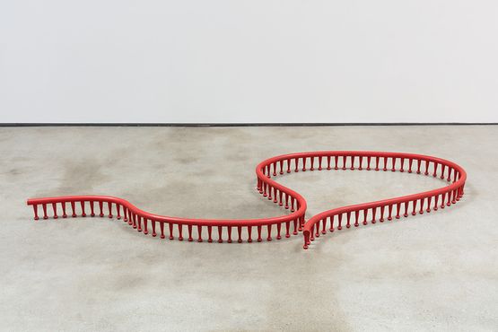 Floor Sculpture with Pegs 1 by Ricky Swallow contemporary artwork Sculpture
