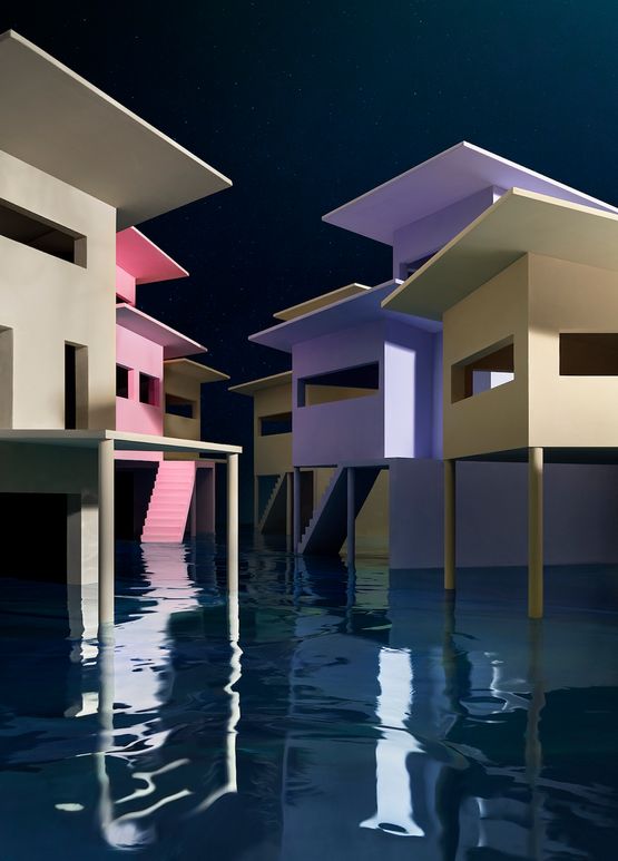 Floode Street by James Casebere contemporary artwork Photography