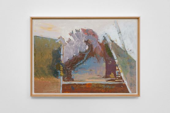 Biro on the Boiler by Andrew Kerr contemporary artwork Painting
