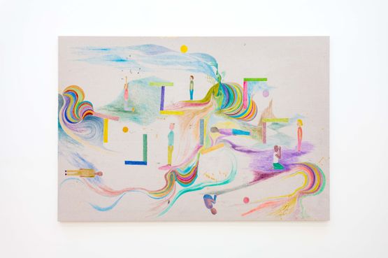 Is With Is by Chris Johanson contemporary artwork Painting