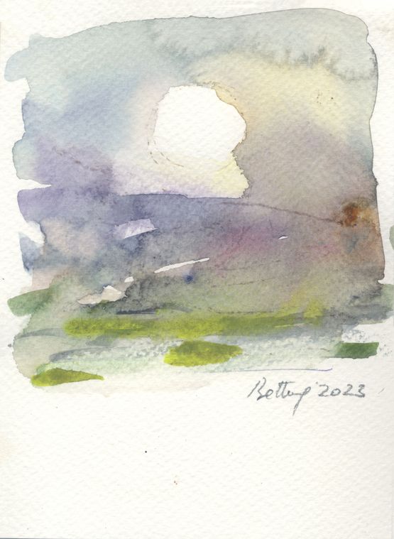 Sky Diary 51 by Bettina Khoury Badr contemporary artwork Works on Paper