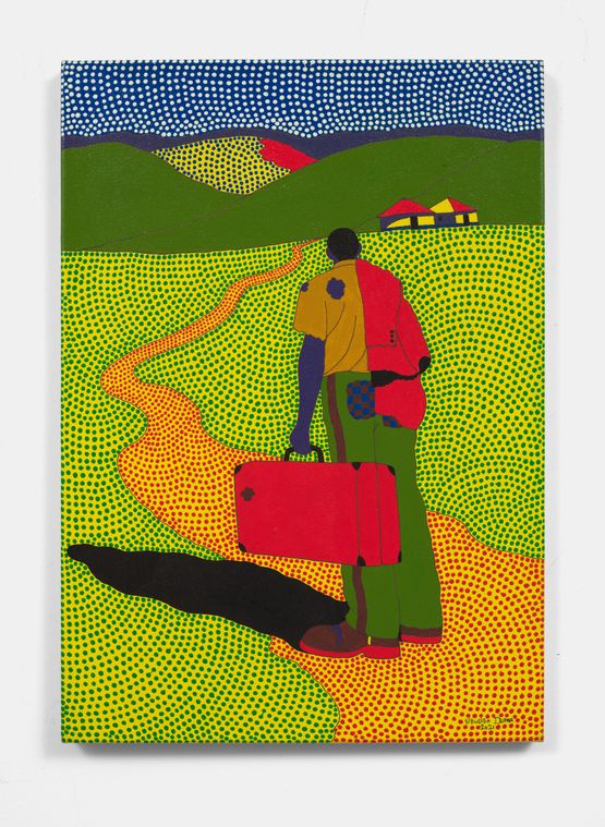 Yabuya Indodana Yolahleko by Sibusiso Duma contemporary artwork Painting