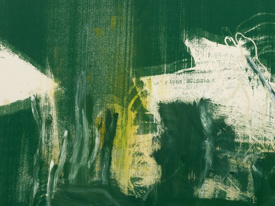 ScreenColors 6, 2025 by Rita Ackermann, Oil and silkscreen print