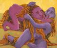 Kiss me by Shanee Roe contemporary artwork Painting