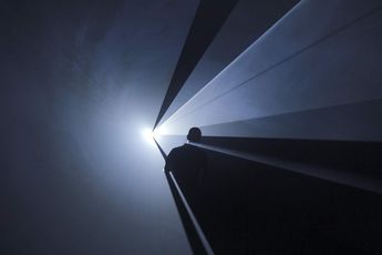 Contemporary art exhibition Anthony McCall Solid Light at Tate Modern London United Kingdom