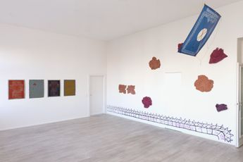 Contemporary art exhibition Mariana Castillo Deball Vuja de  Paper Thresholds at Barbara Wien Berlin Germany