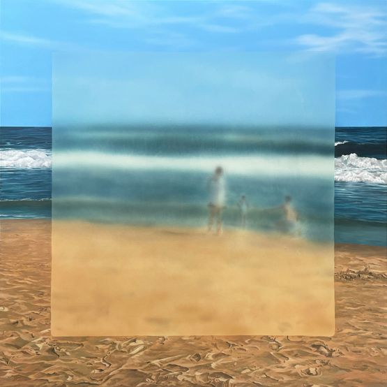 Frosted Window 97 by Kisho Kakutani contemporary artwork Painting