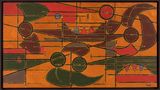Proyecto para Mural en Naranja by Oswaldo Vigas contemporary artwork painting works on paper
