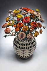 Vaso con mazzo di fiori by Bertozzi  Casoni contemporary artwork