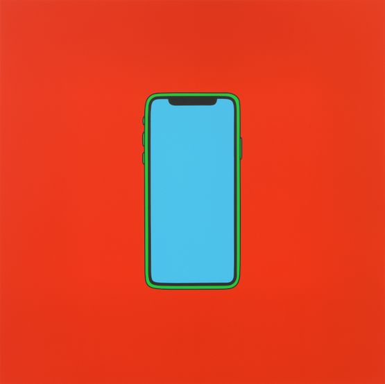 Untitled iPhoneX by Michael Craig-Martin contemporary artwork Painting