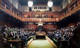 Monkey Parliament by Banksy contemporary artwork Works on Paper