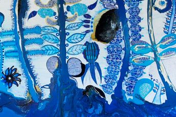 Contemporary art exhibition John Pule The Great World Fonua Galo at Gow Langsford Gallery Auckland City New Zealand