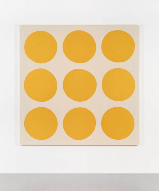 Nine yellow ones by Adelaide Cioni contemporary artwork Textile