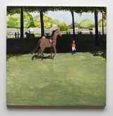 Ellerslie Racecourse Auckland by Noel Mckenna contemporary artwork painting