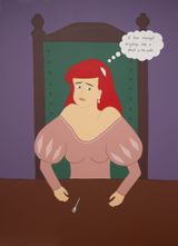 Ariel as a human by Ayesha Green contemporary artwork painting