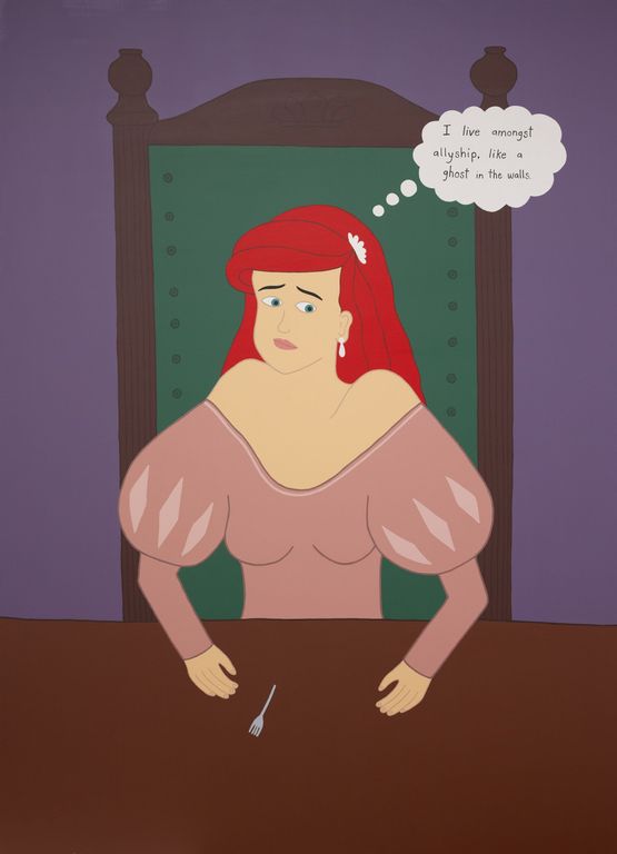 Ariel as a human by Ayesha Green contemporary artwork Painting